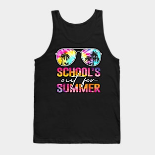 Schools Out For Summer Last Day Of School Teacher Tie Dye Tank Top